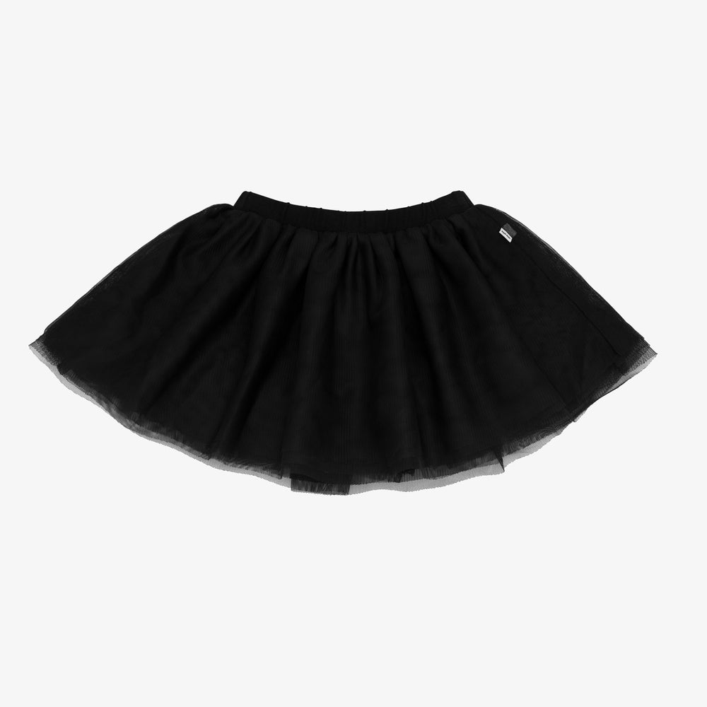 Flat lay image of the Black Tutu Skirt