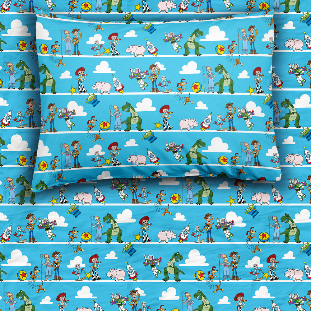 Disney Pixar Toy Story Pals twin sheet set on a bed