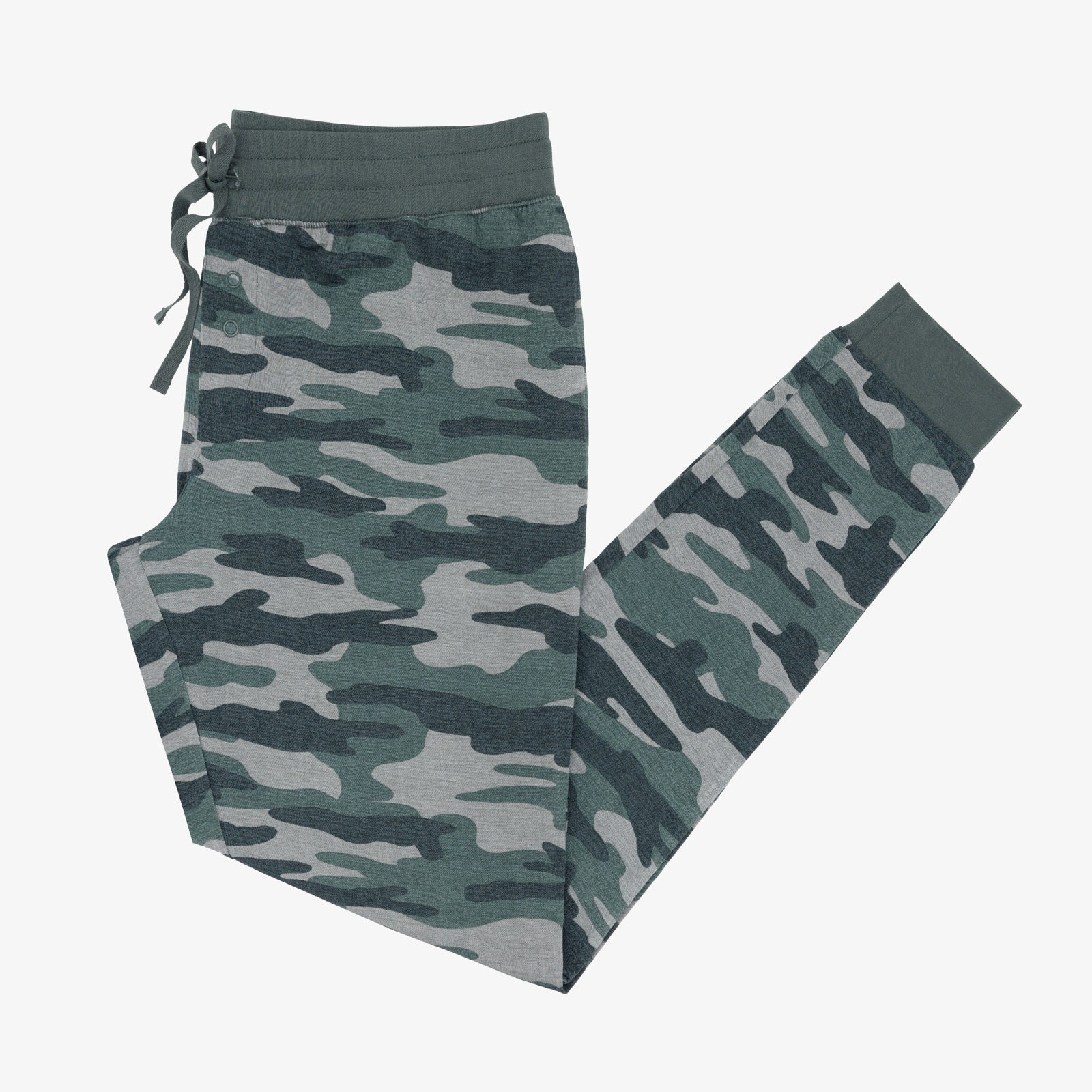 Flat lay image of the Vintage Camo Women's Pajama Pants