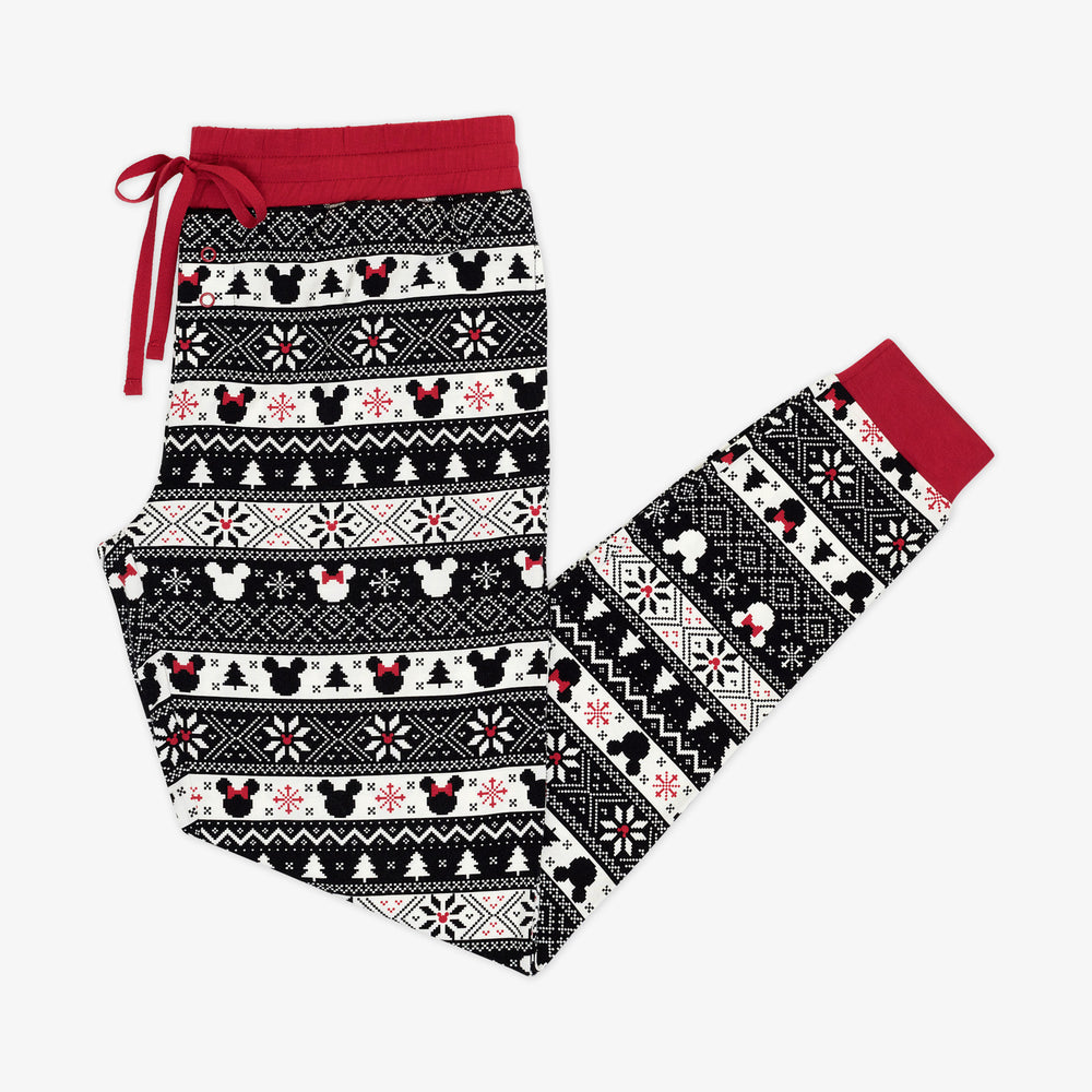 Flat lay image of Mickey Fair Isle women's pj pants