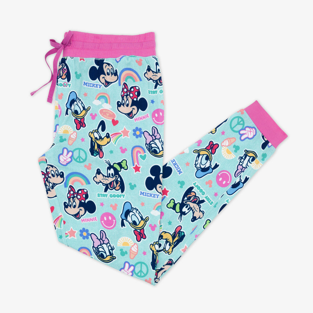 Flat lay of the Disney Mickey's Clubhouse Women's bamboo pajama pants