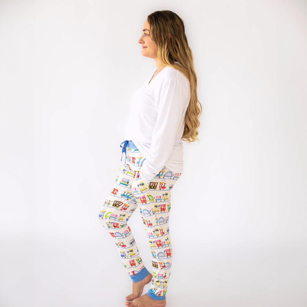 Side view image of the Education Express Women's Pajama Pants