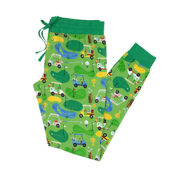 Flat lay image of Fairway Fun women's pajama pants