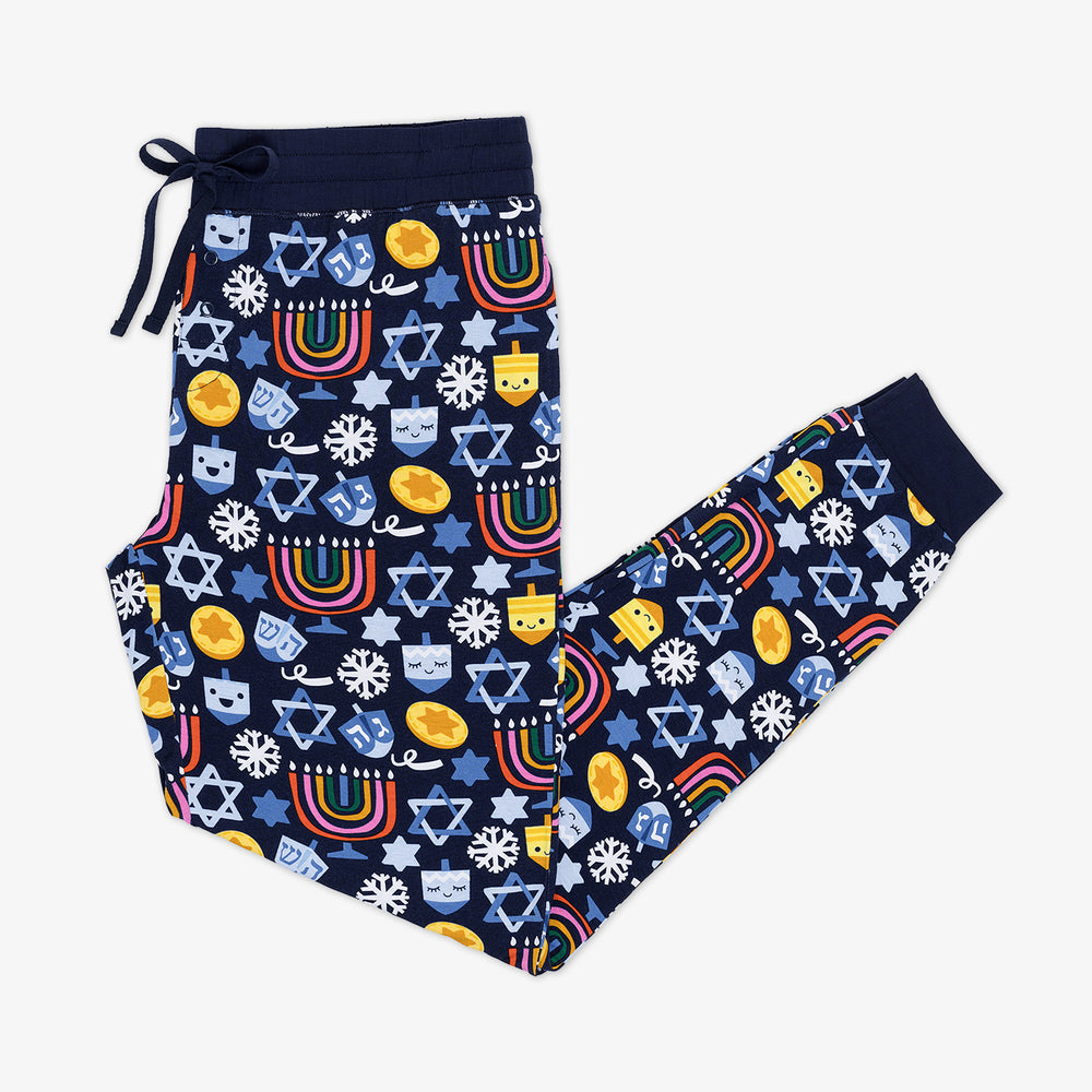 Flat lay image of Playful Dreidels Women's Pajama Pants