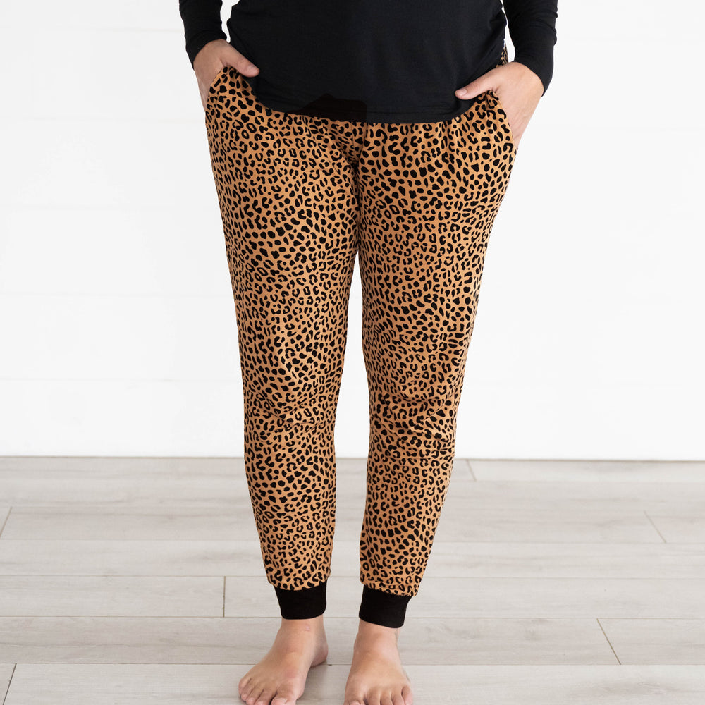 Close up image of the Classic Leopard Women's Pajama Pants