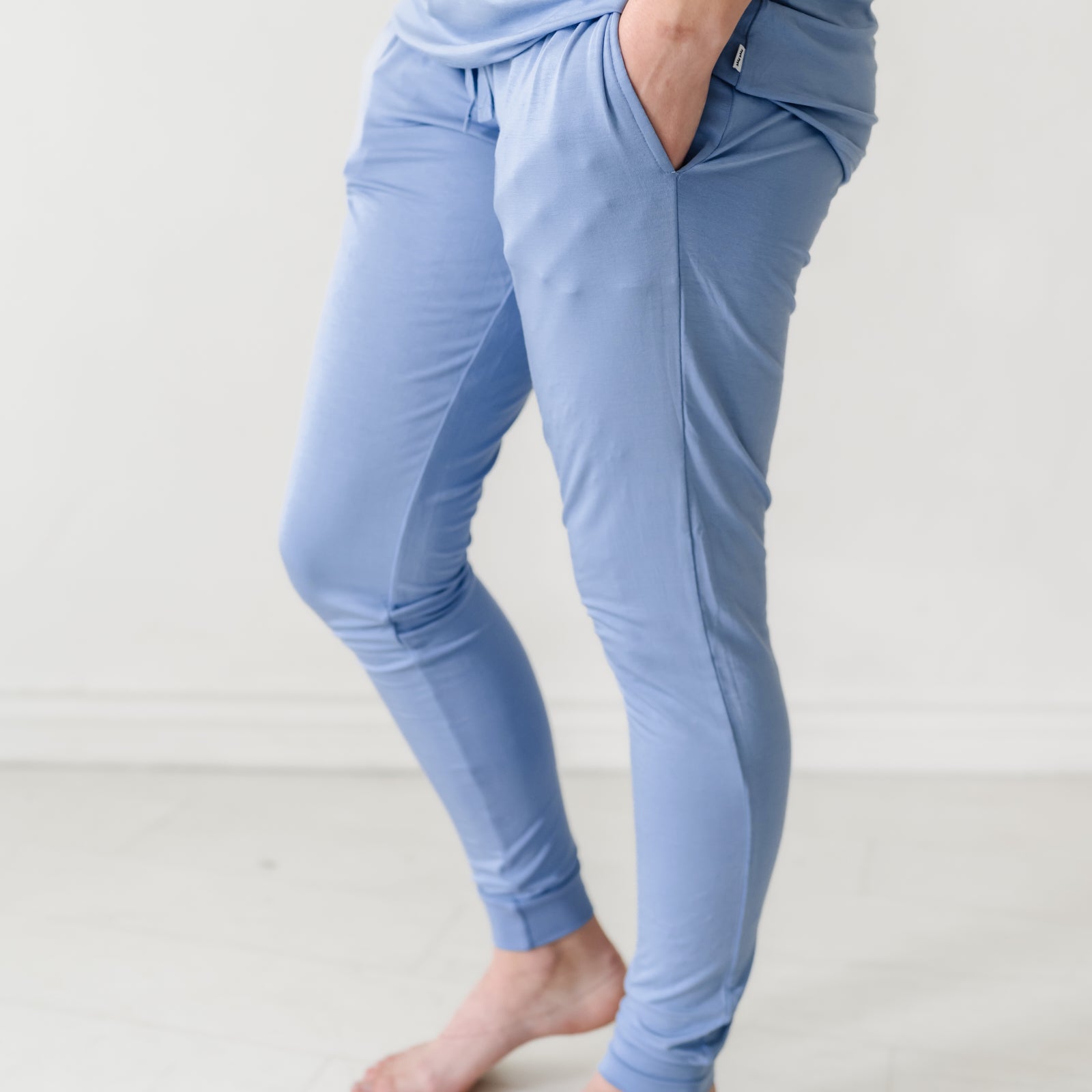 Profile image of a woman wearing Slate Blue women's pj pants