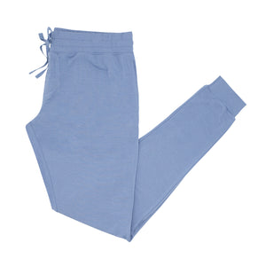 Flat lay image of Slate Blue women's pj pants