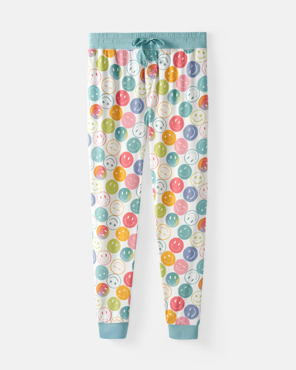 Flat lay of the Positive Vibes Women's Pajama Pants