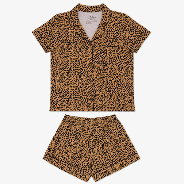 Flat lay image of the Classic Leopard Women's Pajama Set