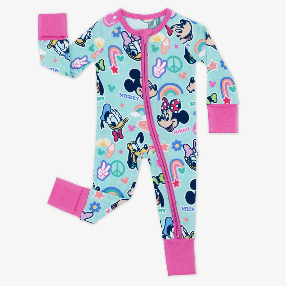 Flay lay of the Disney Mickey's Clubhouse bamboo pajamas