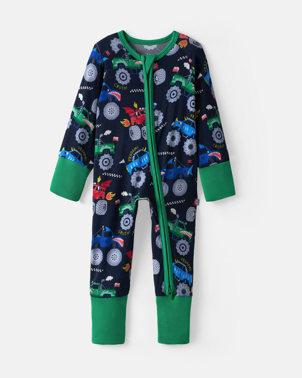 Flat lay of the Monster Truck Madness Zippy