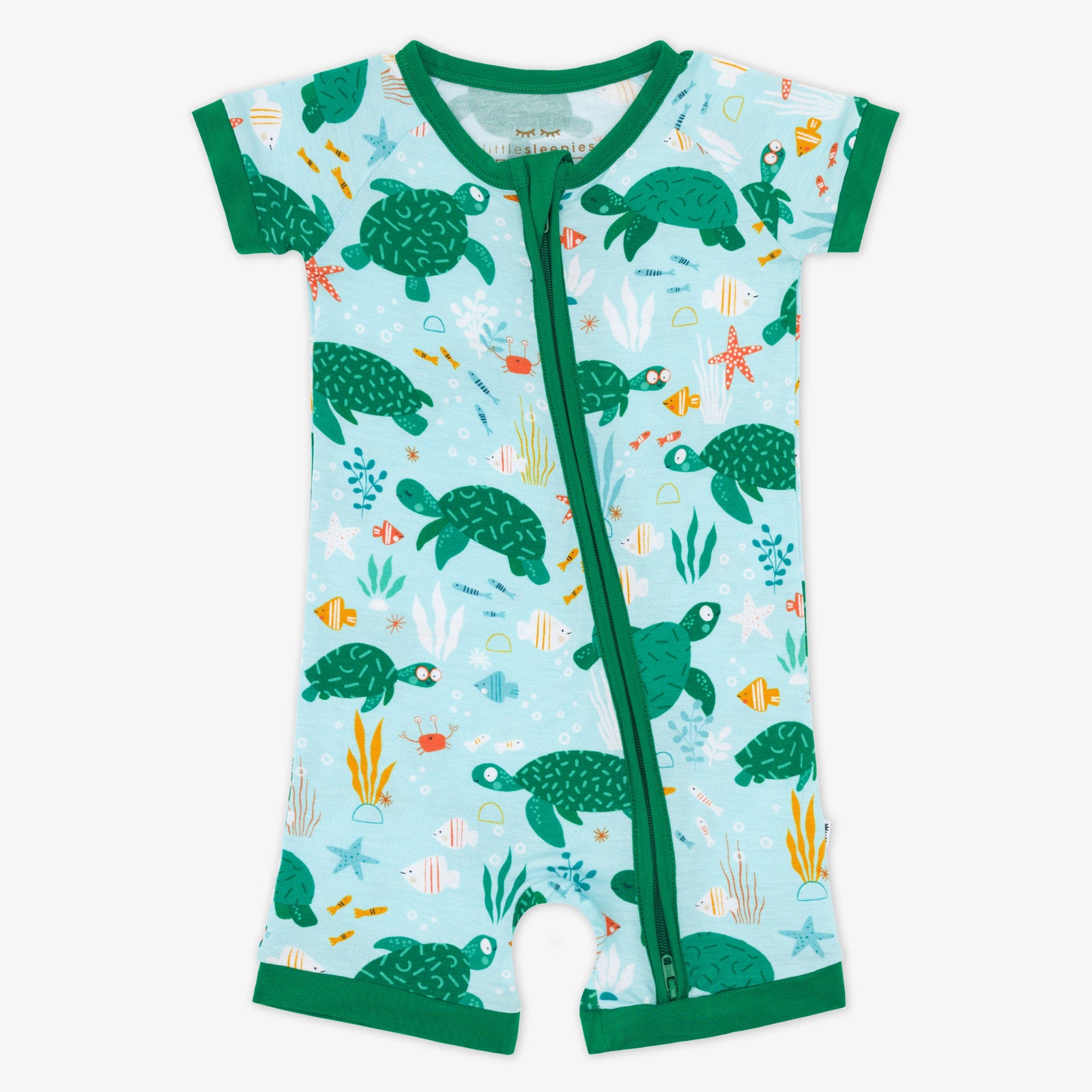 Little sleepies authentic safari friends shorty romper 12-18