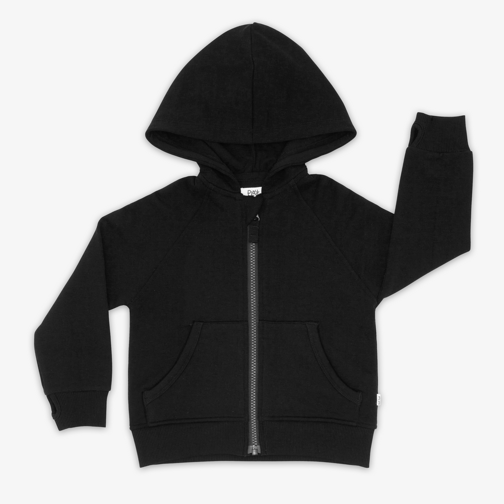 Baby black zip up hoodie hotsell