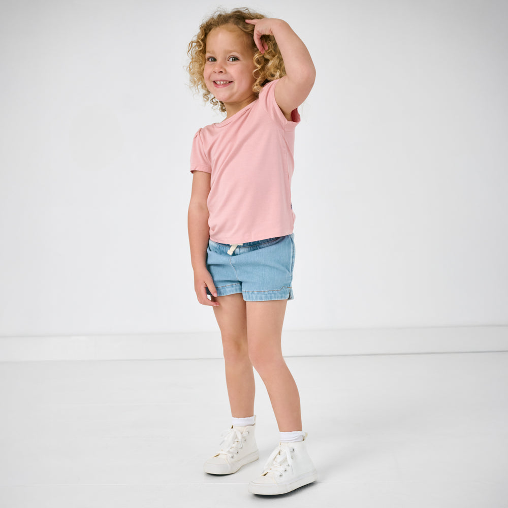 Light Blue Denim Shorts