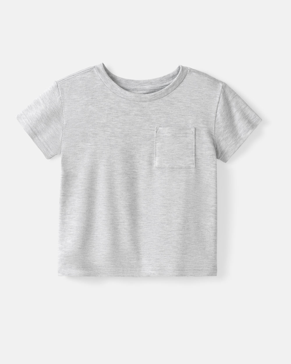 Flat lay of the Light Heather Gray Relaxed Pocket Tee