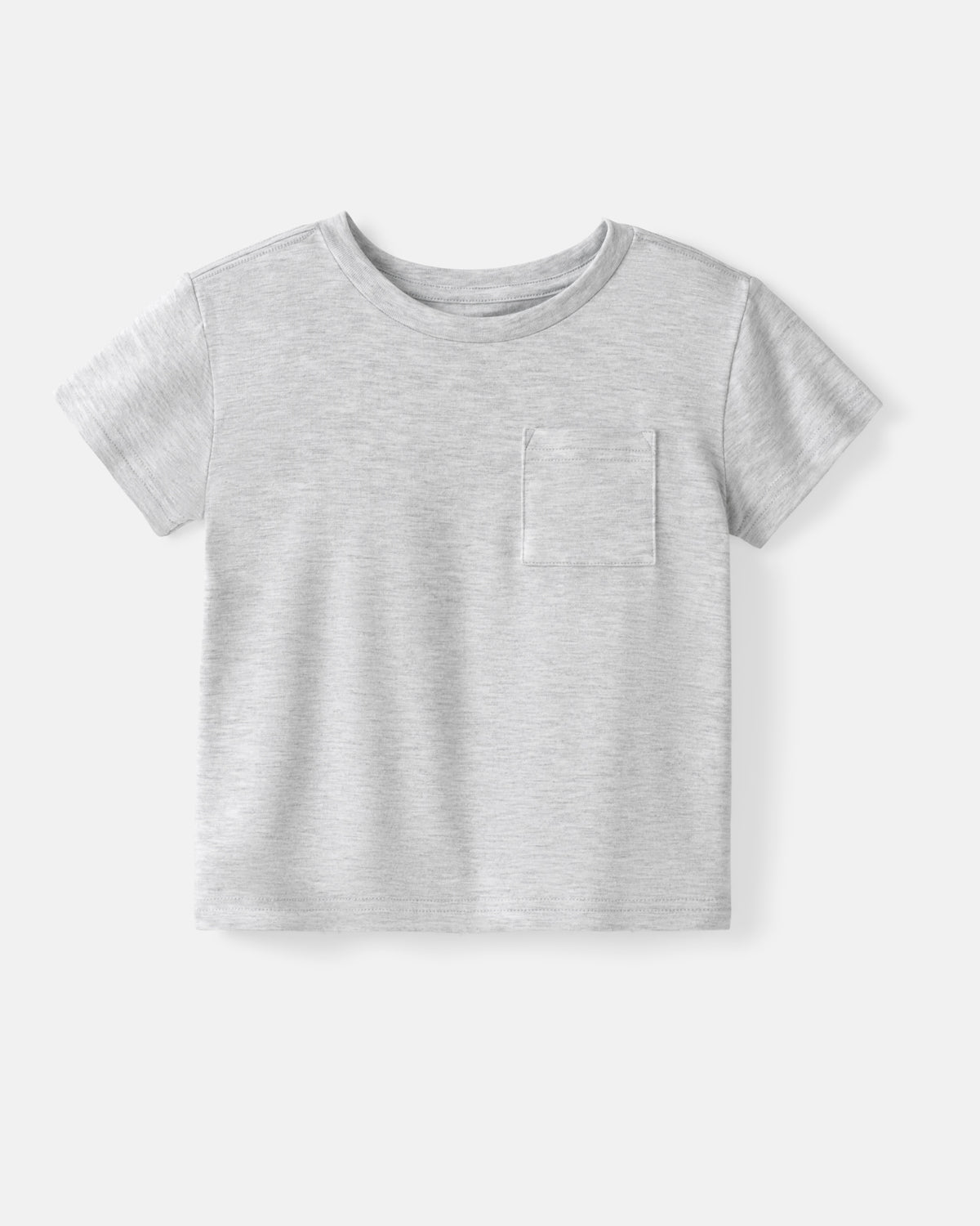 Flat lay of the Light Heather Gray Relaxed Pocket Tee