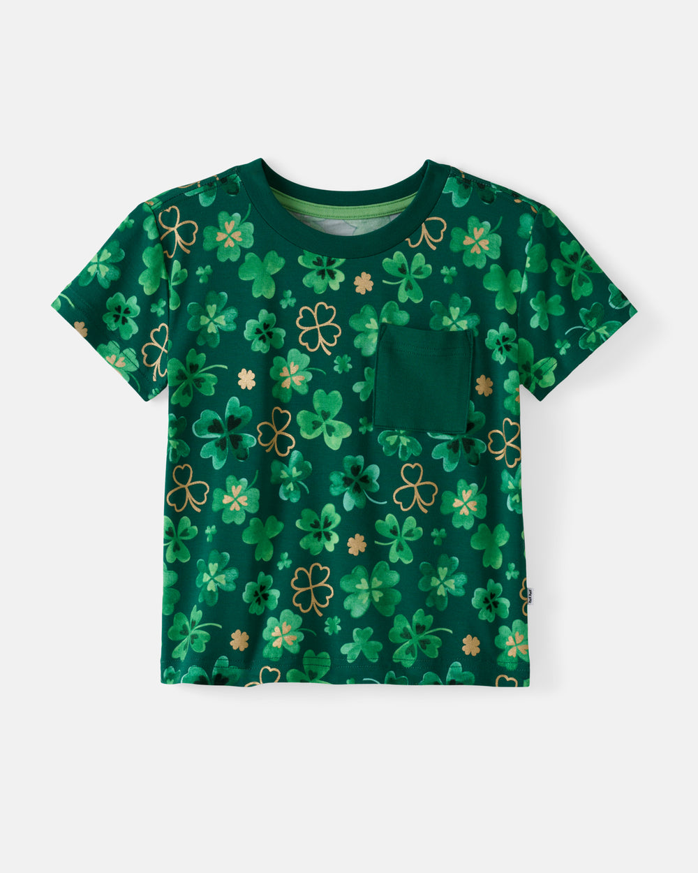 Flat lay of the Clover Cuties Relaxed Pocket Tee