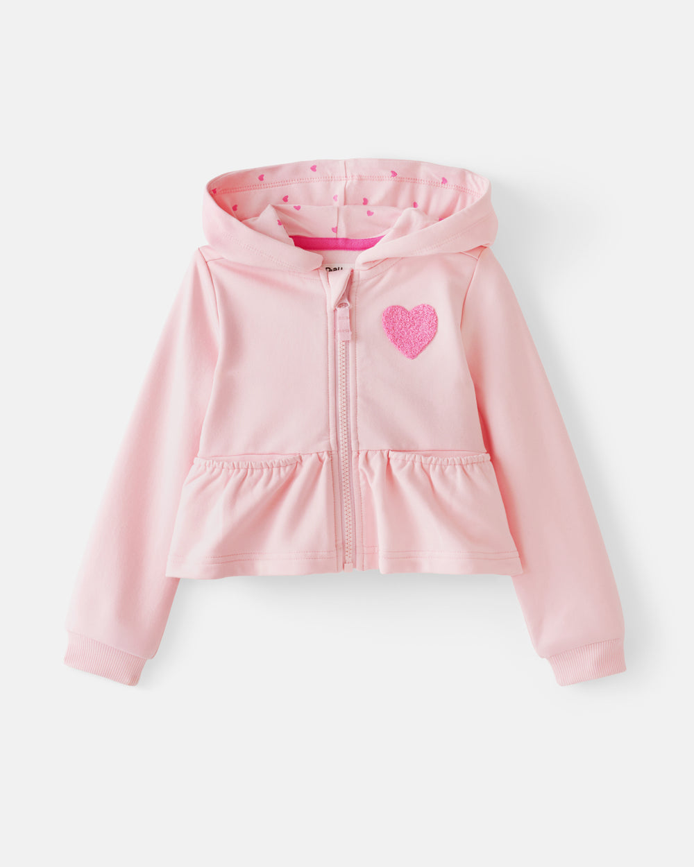 Flat lay of the Little Love Flare Zip Hoodie