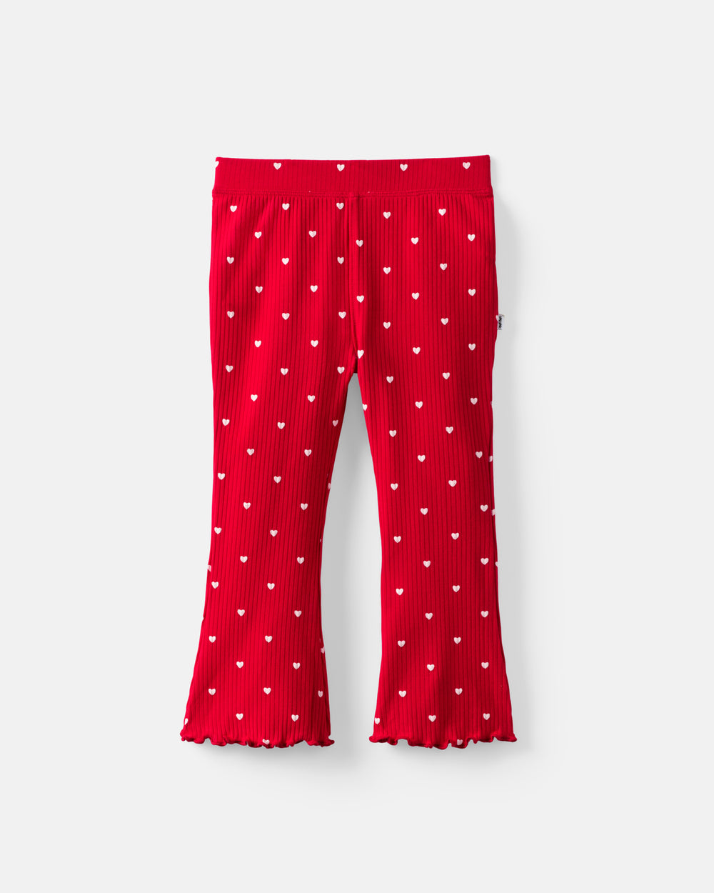 Flat lay of the Little Love Ribbed Flare Pant