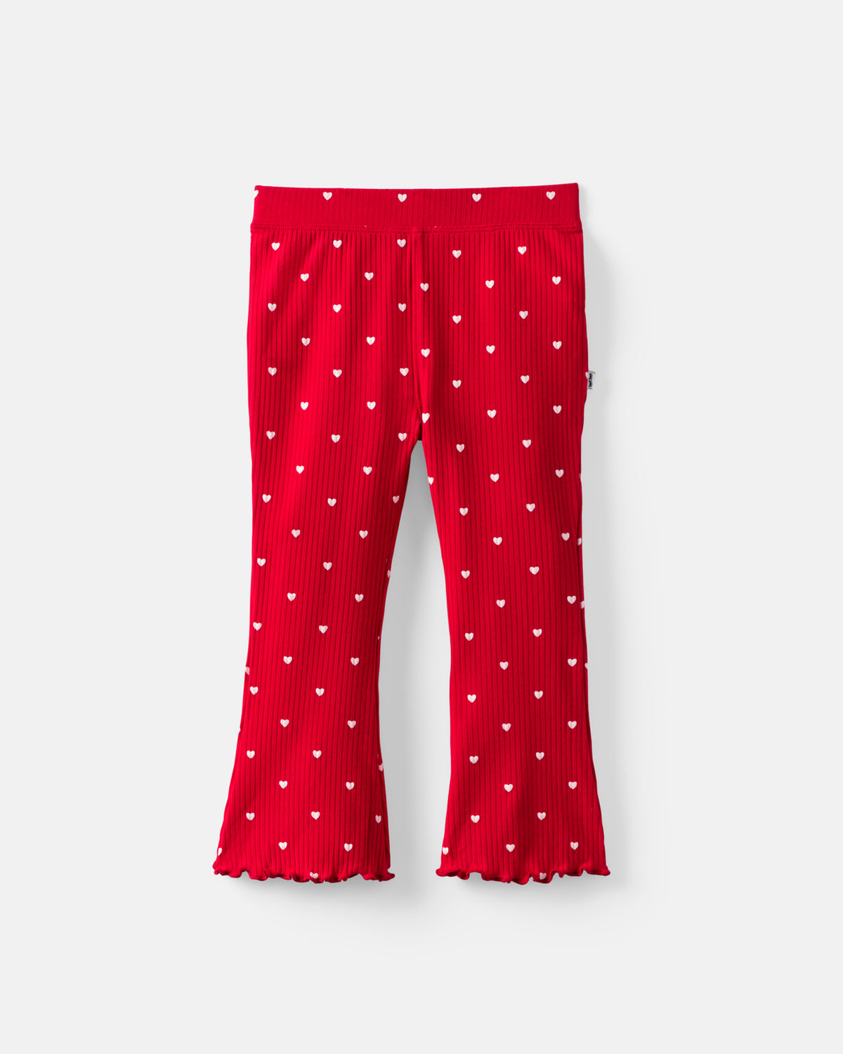 Flat lay of the Little Love Ribbed Flare Pant