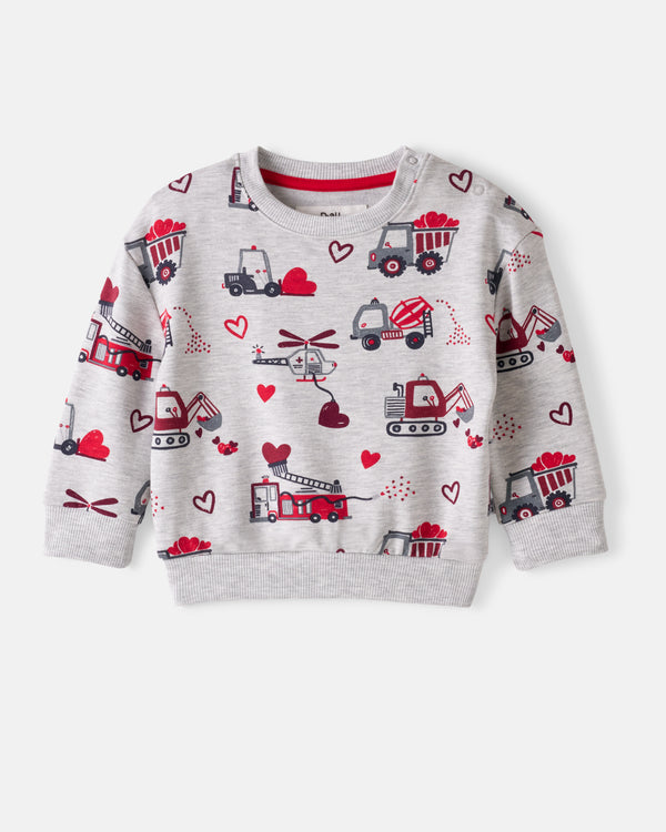 Flat lay of the Loads of Love Easy Crewneck Sweatshirt