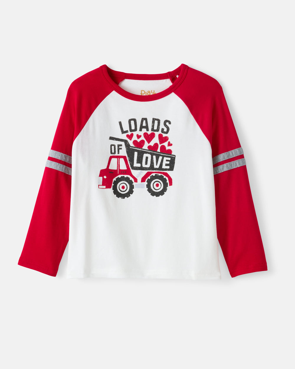 Flat lay of the Loads of Love Raglan Tee