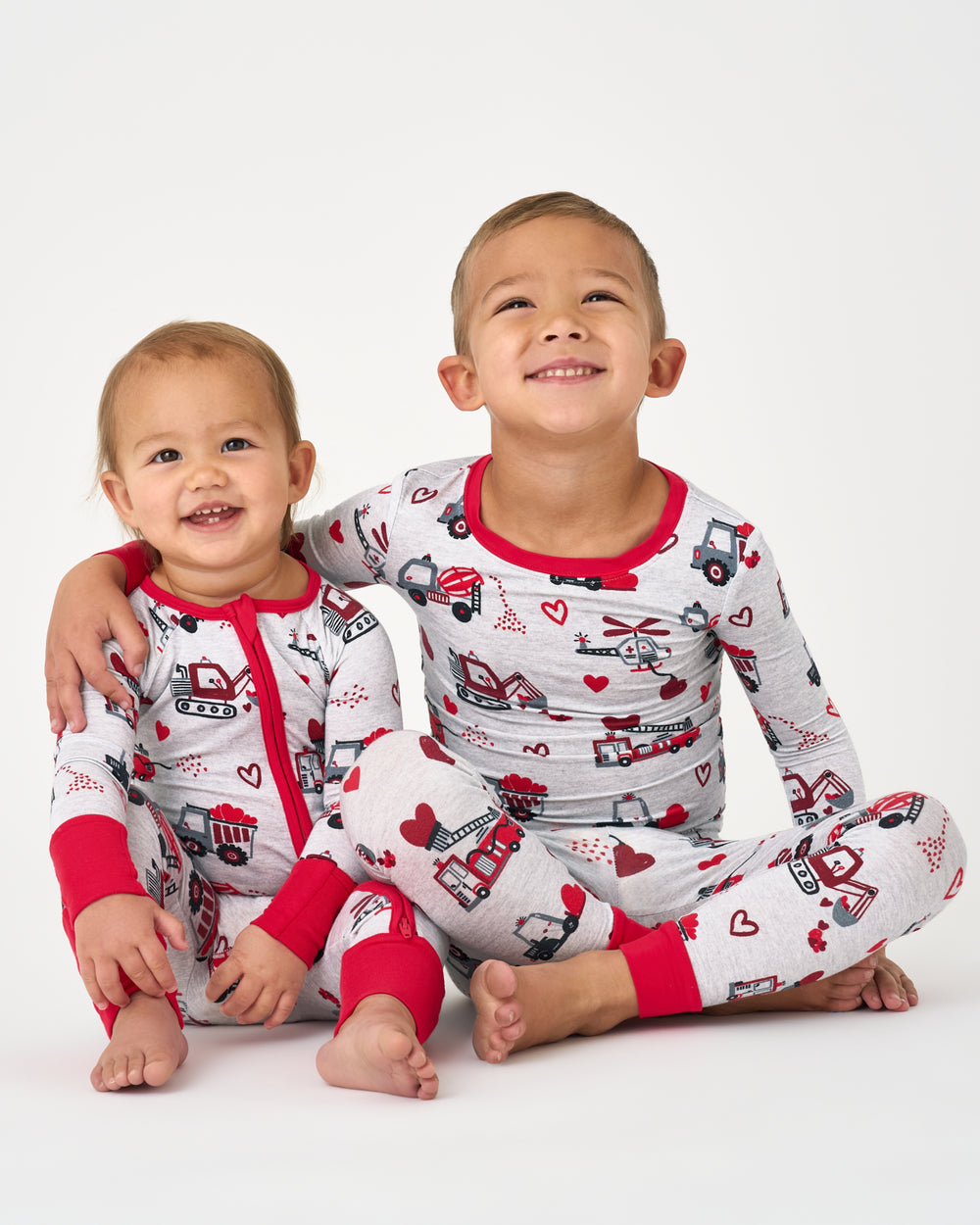 Two children wearing Loads of Love Bamboo PJs