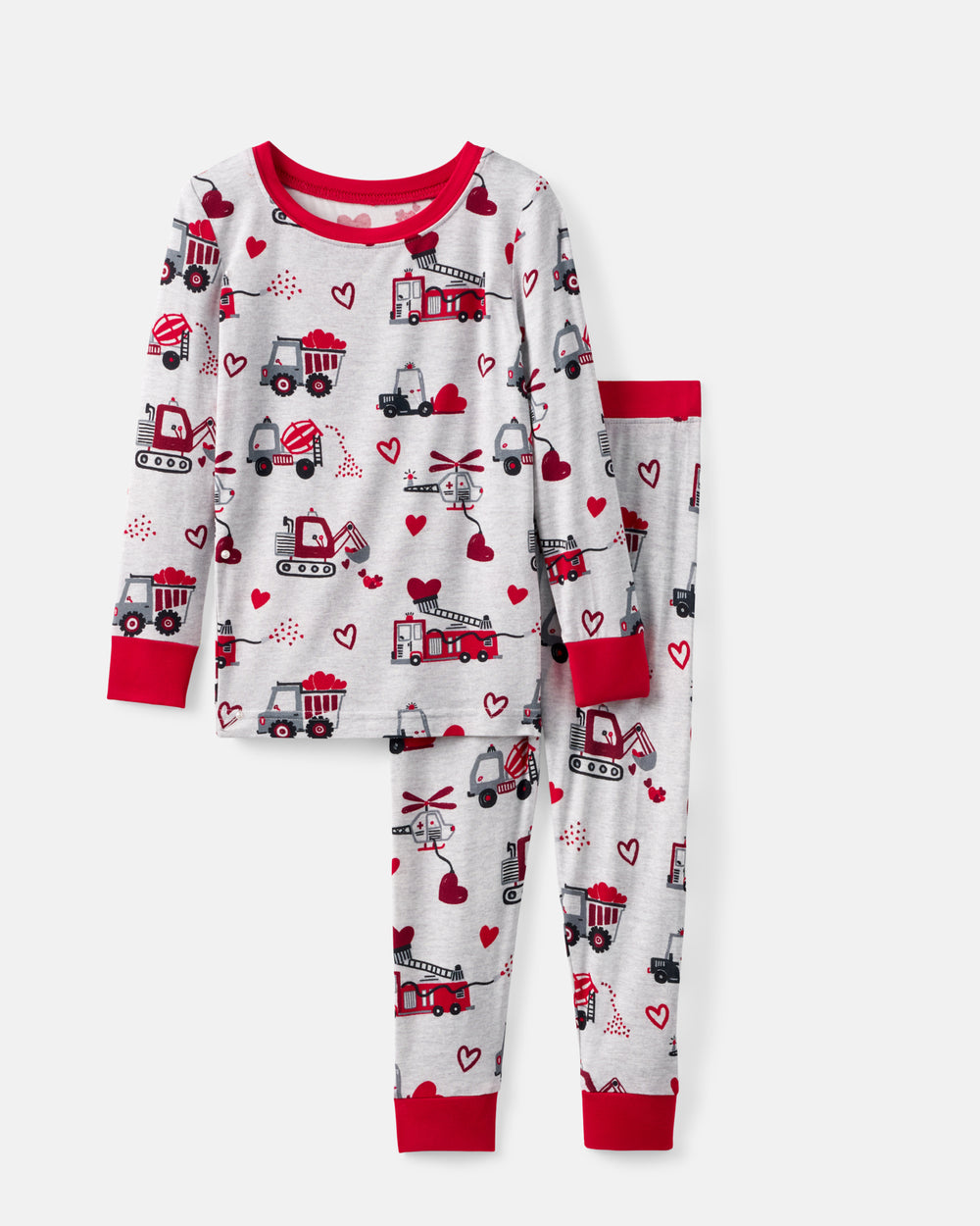 Flat lay of the Loads of Love Two-Piece Pajama Set