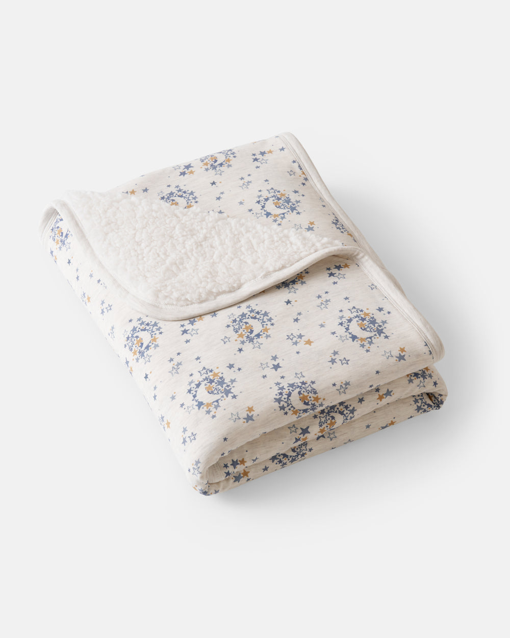 Flat lay of the Lullaby Sky Mini Cloud Blanket®