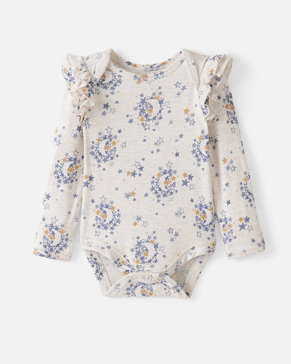 Flat lay of the Lullaby Sky Flutter Bodysuit