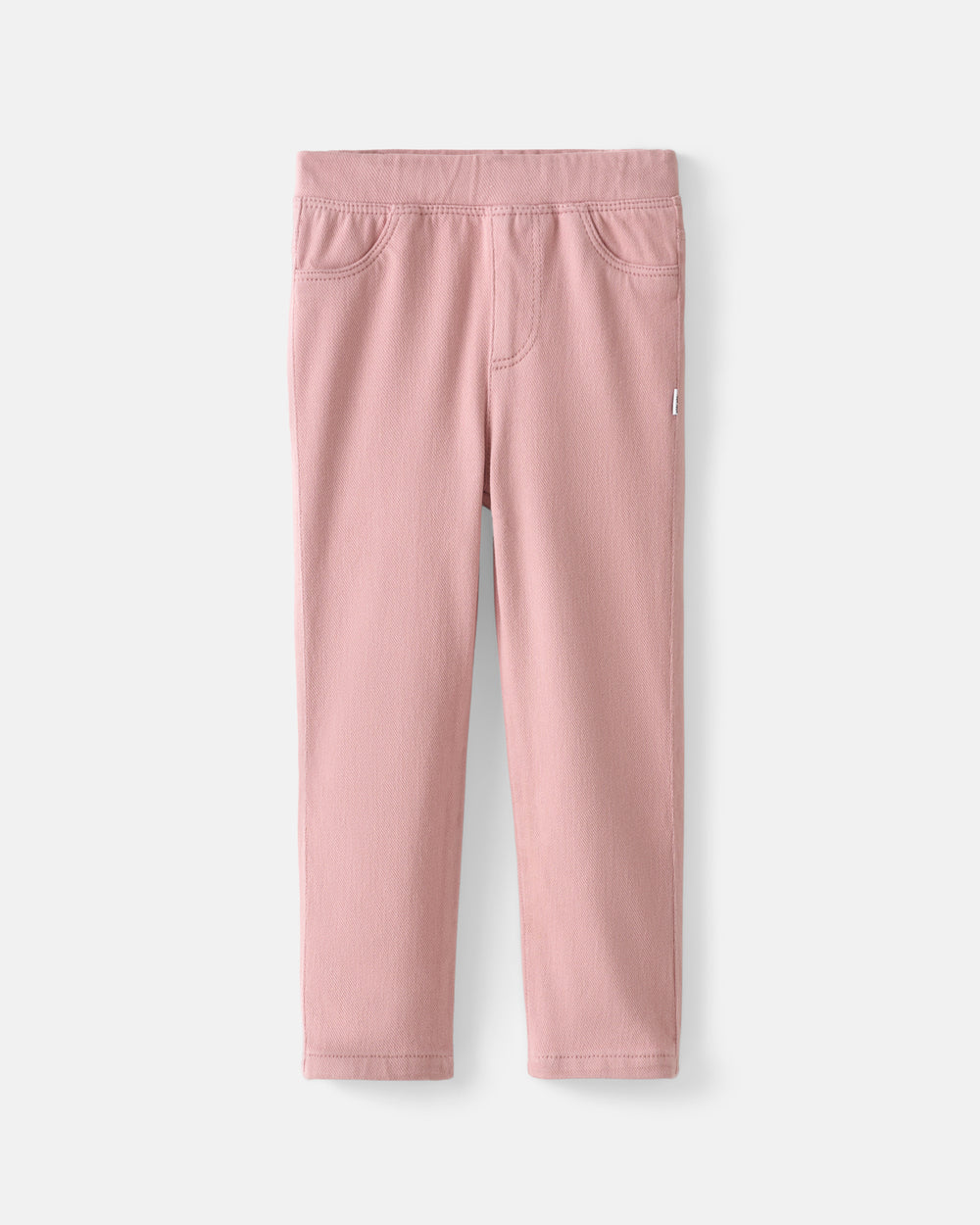 Flat lay of the Mauve Blush Denim Jegging
