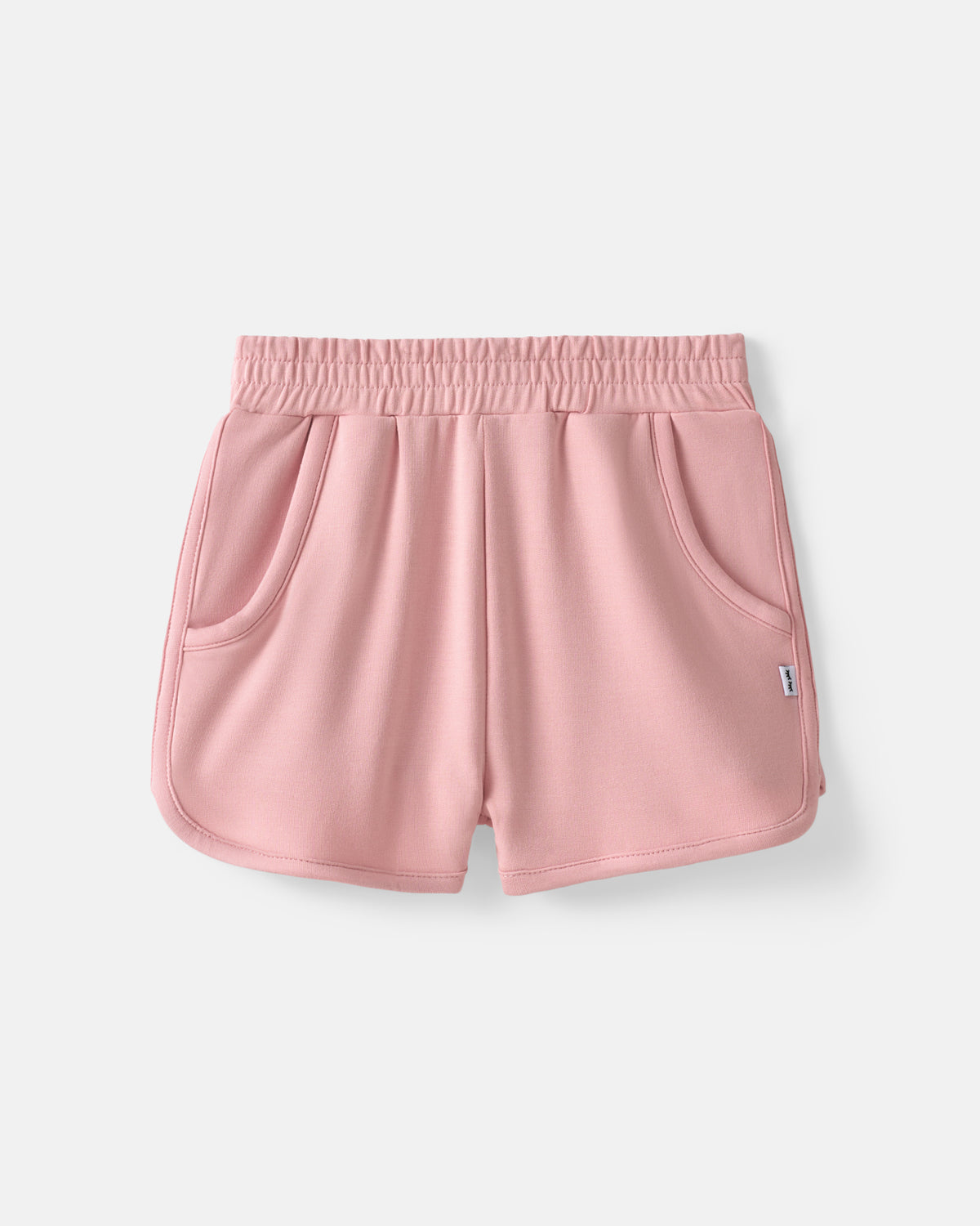 Flat lay of the Mauve Blush Dolphin Shorts