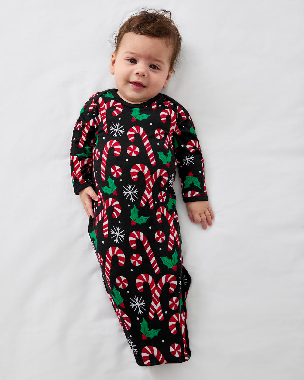 Aerial view of the Merry Mints Infant Gown