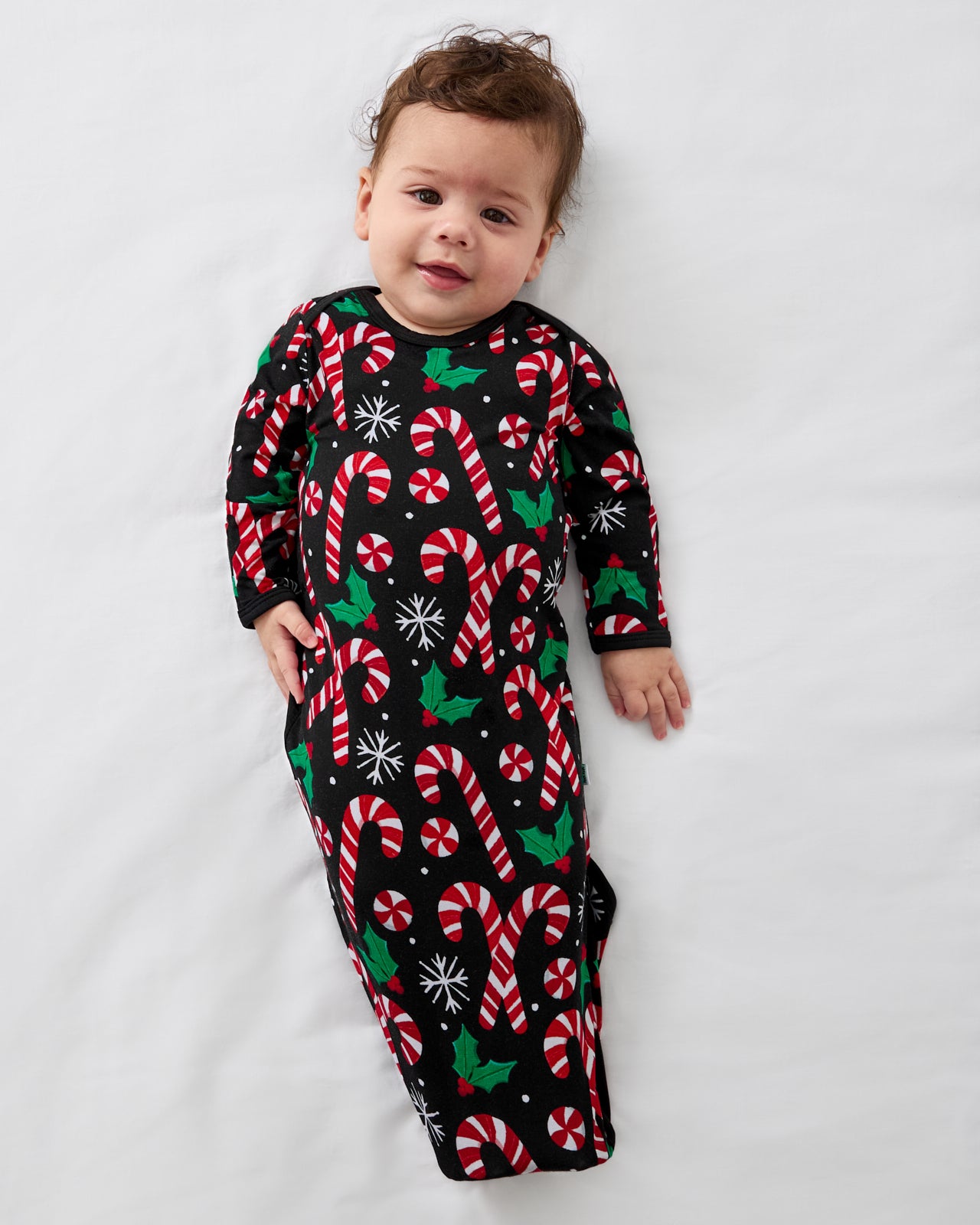 Aerial view of the Merry Mints Infant Gown