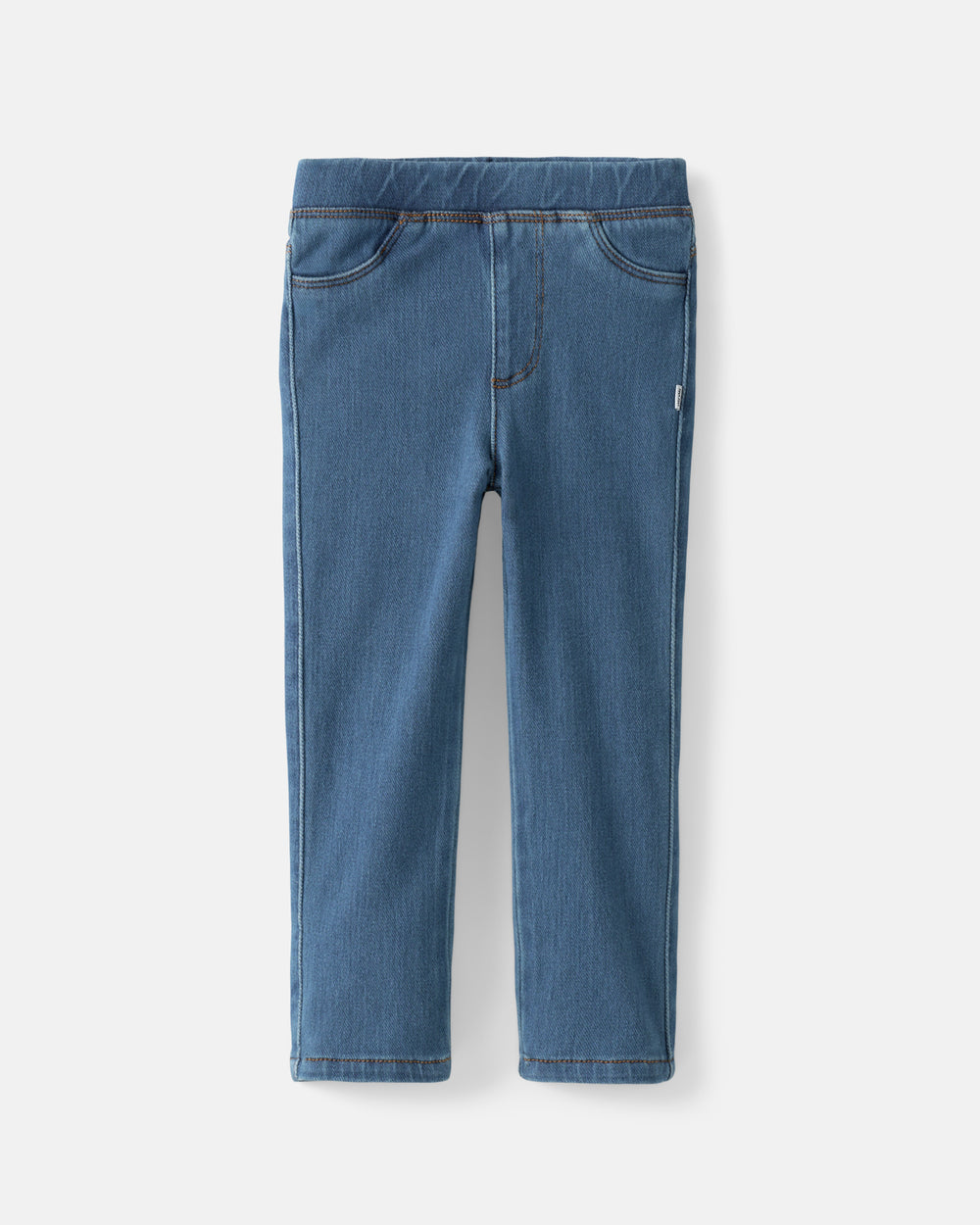Flat lay of the Midwash Blue Denim Jegging