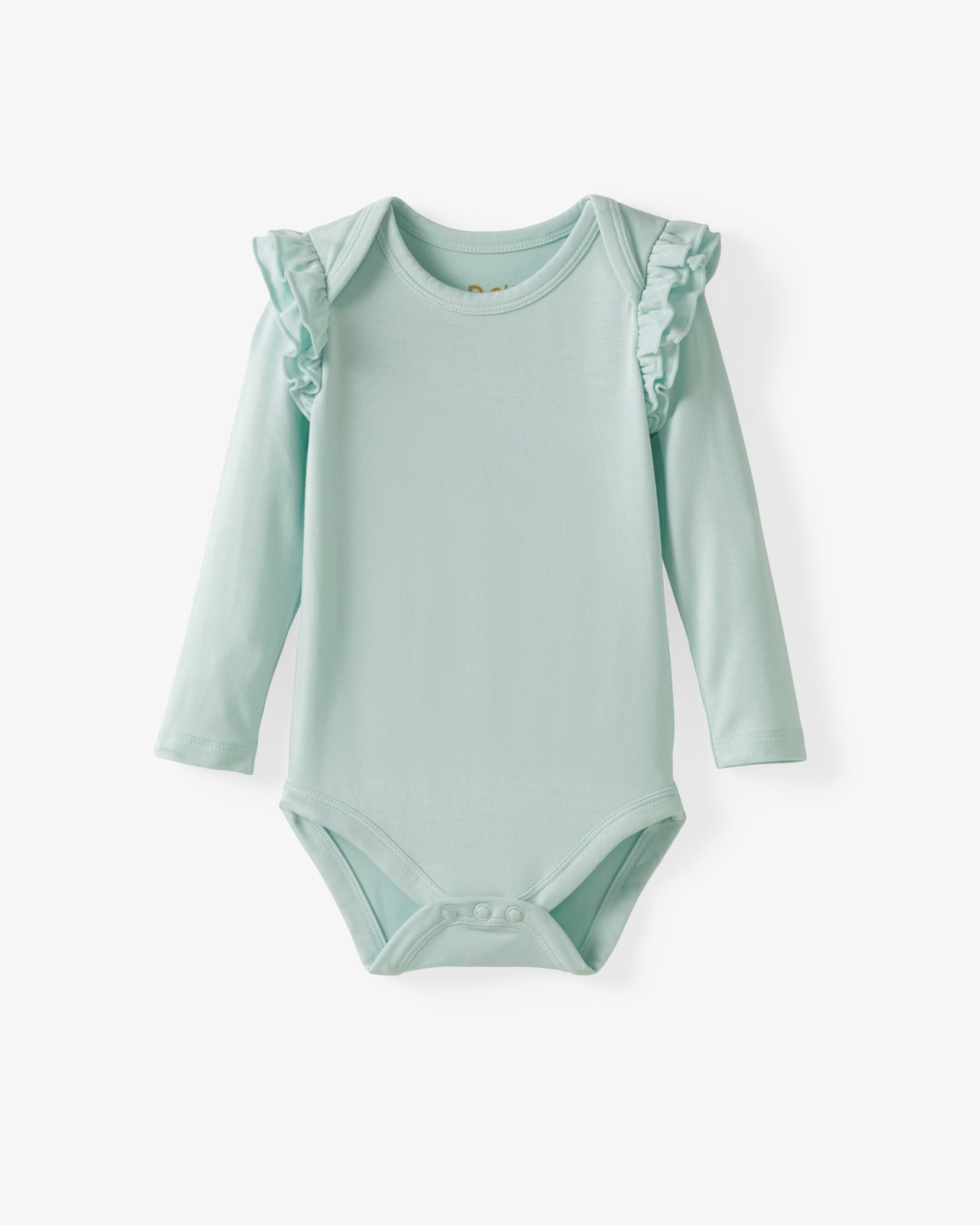 Flat lay of the Mint Mist Flutter Bodysuit