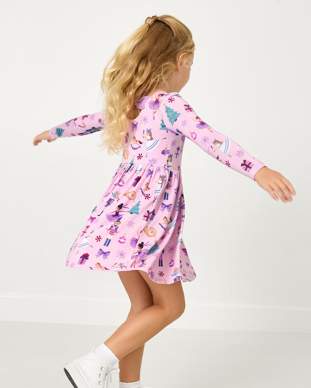 Nutcracker Ballet Bow Back Skater Dress