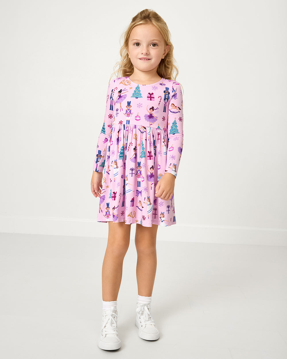 Nutcracker Ballet Bow Back Skater Dress