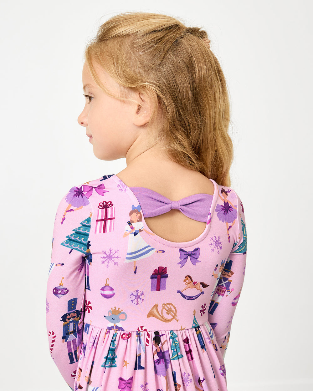 Nutcracker Ballet Bow Back Skater Dress