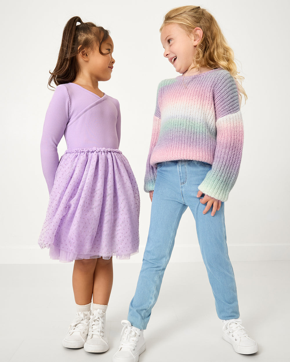 Frosty Ombre Drop Shoulder Sweater