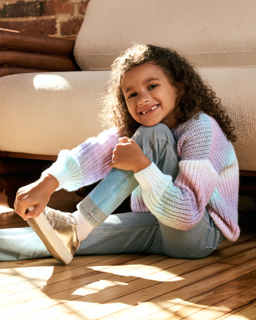 Frosty Ombre Drop Shoulder Sweater