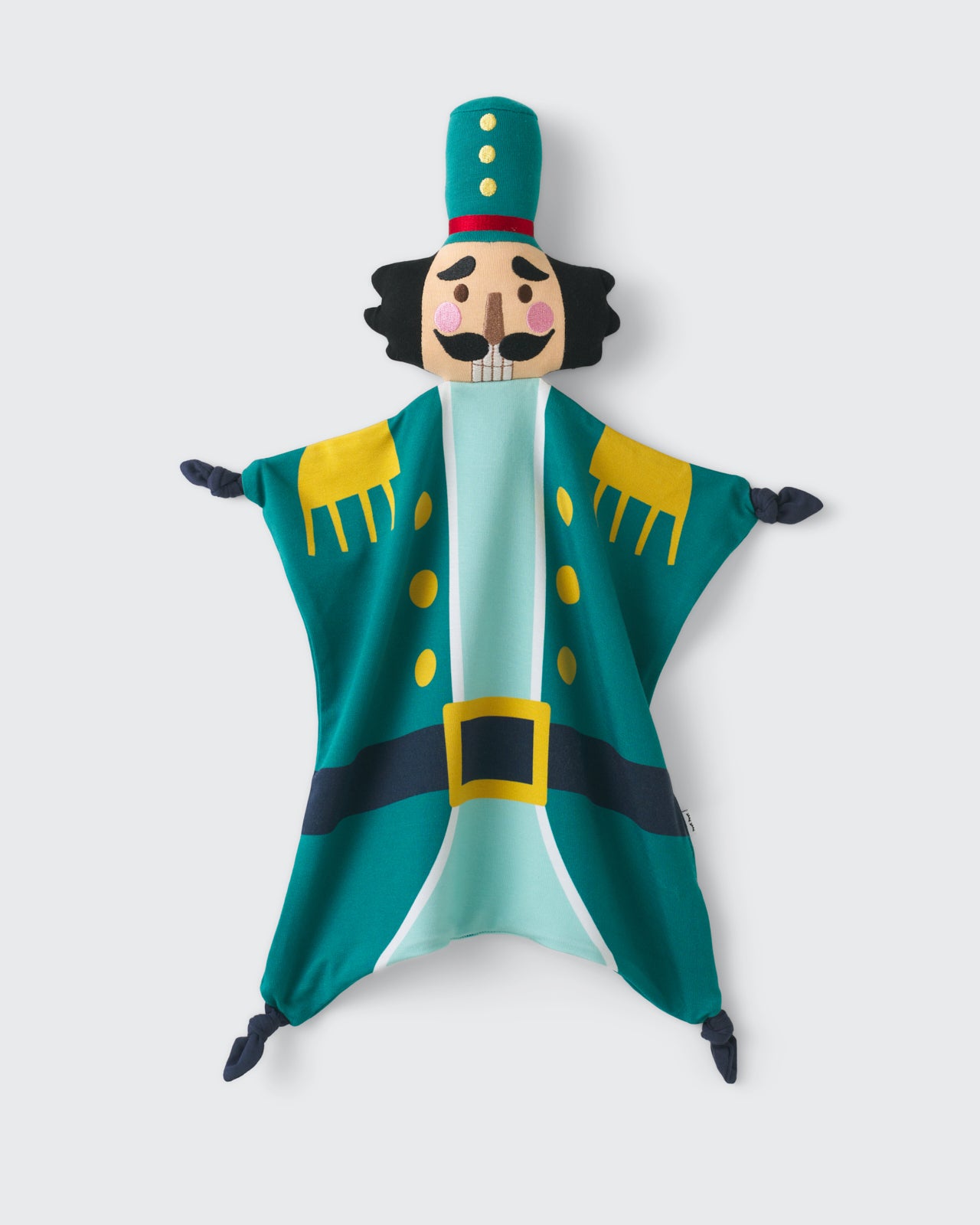 Flat lay of the Hans the Nutcracker Sleepyhead Lovey