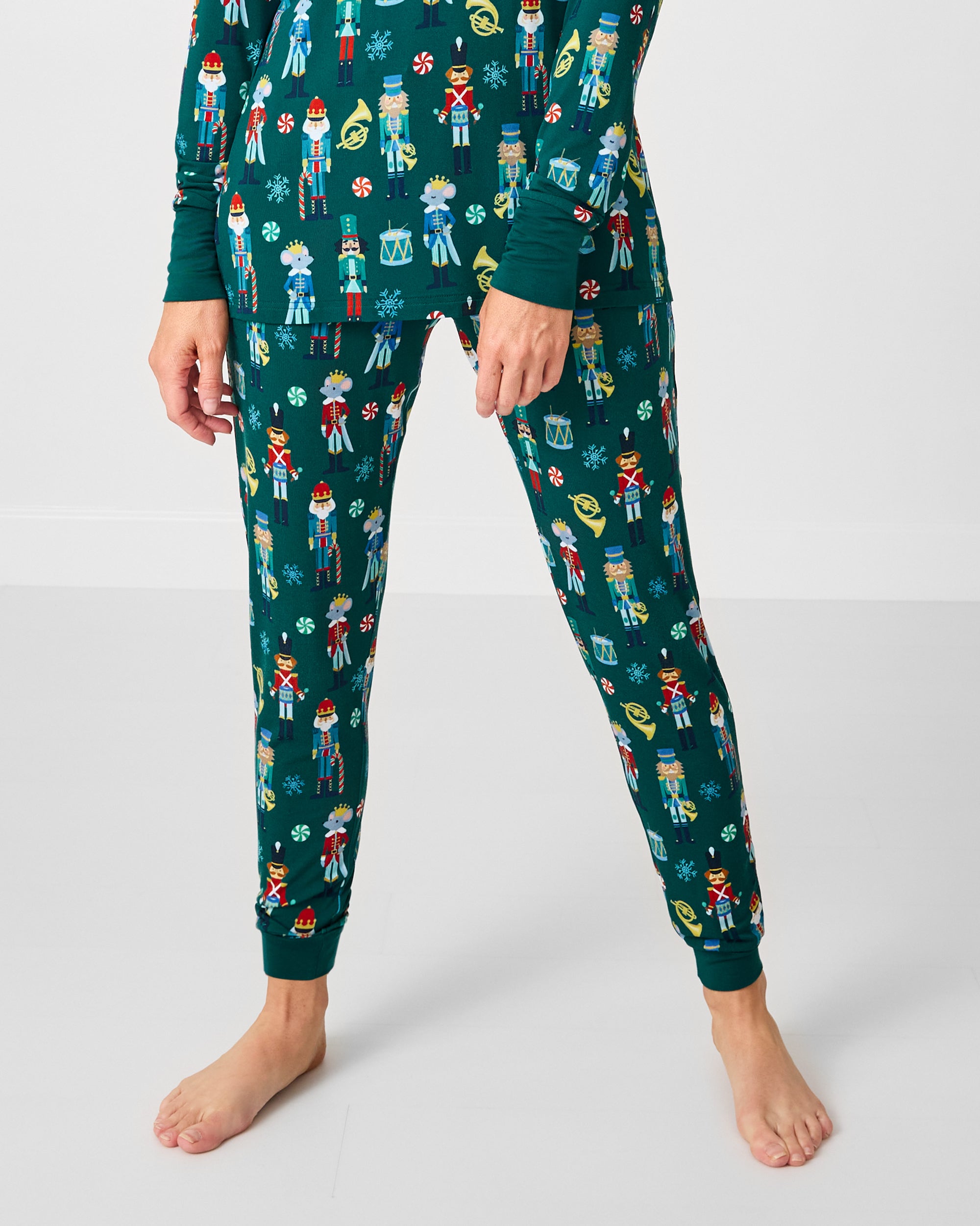 Woman wearing the Nutcracker March Women's Pajama Pants