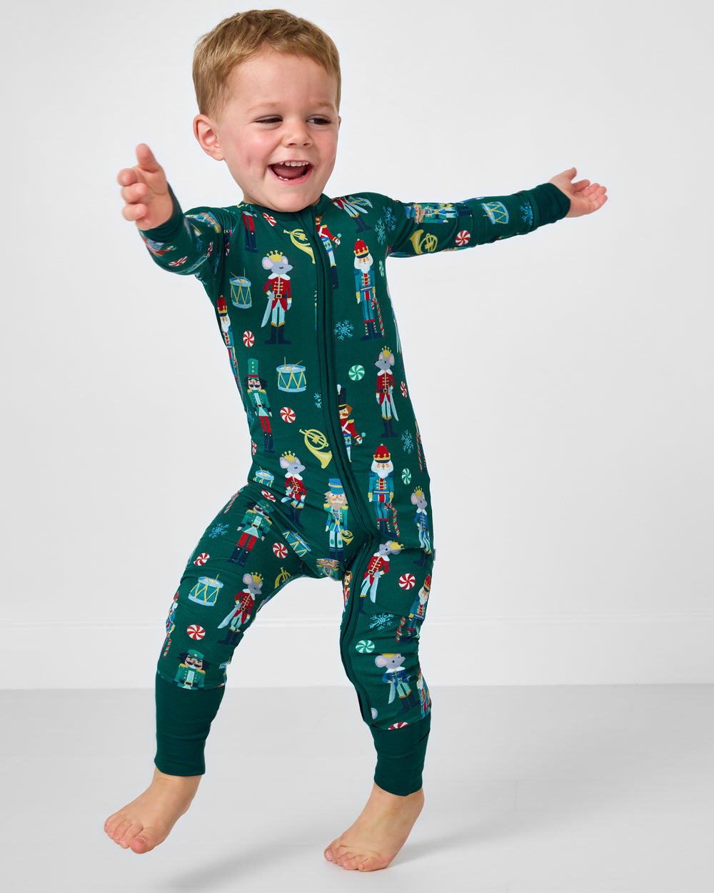Child in motion wearing the Nutcracker March Zippy