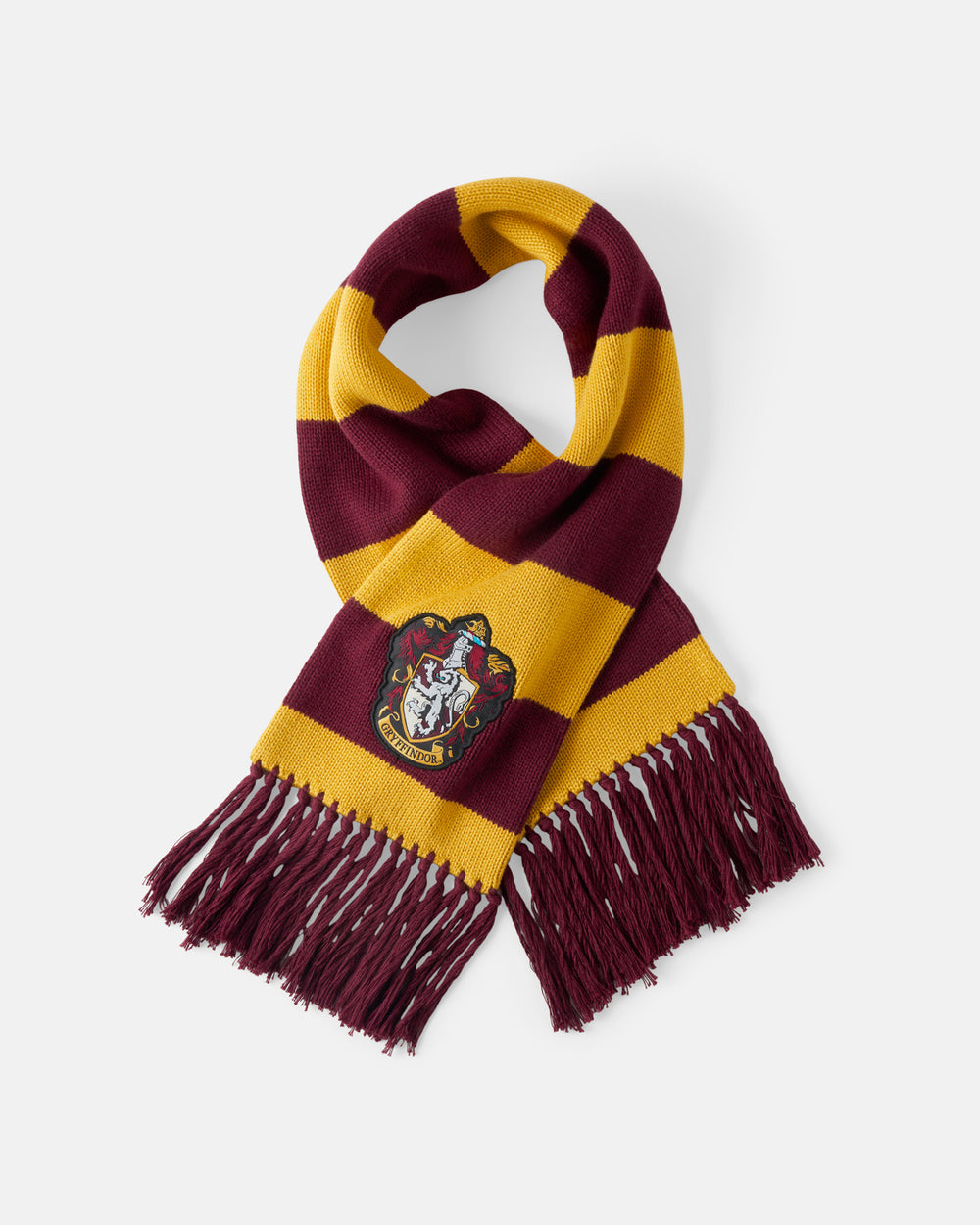 Flat lay of the Harry Potter™  Gryffindor Scarf