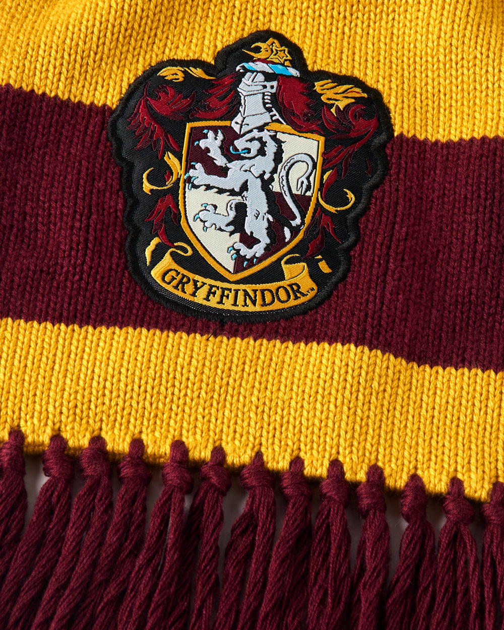 Close up of the Harry Potter™  Gryffindor Scarf patch