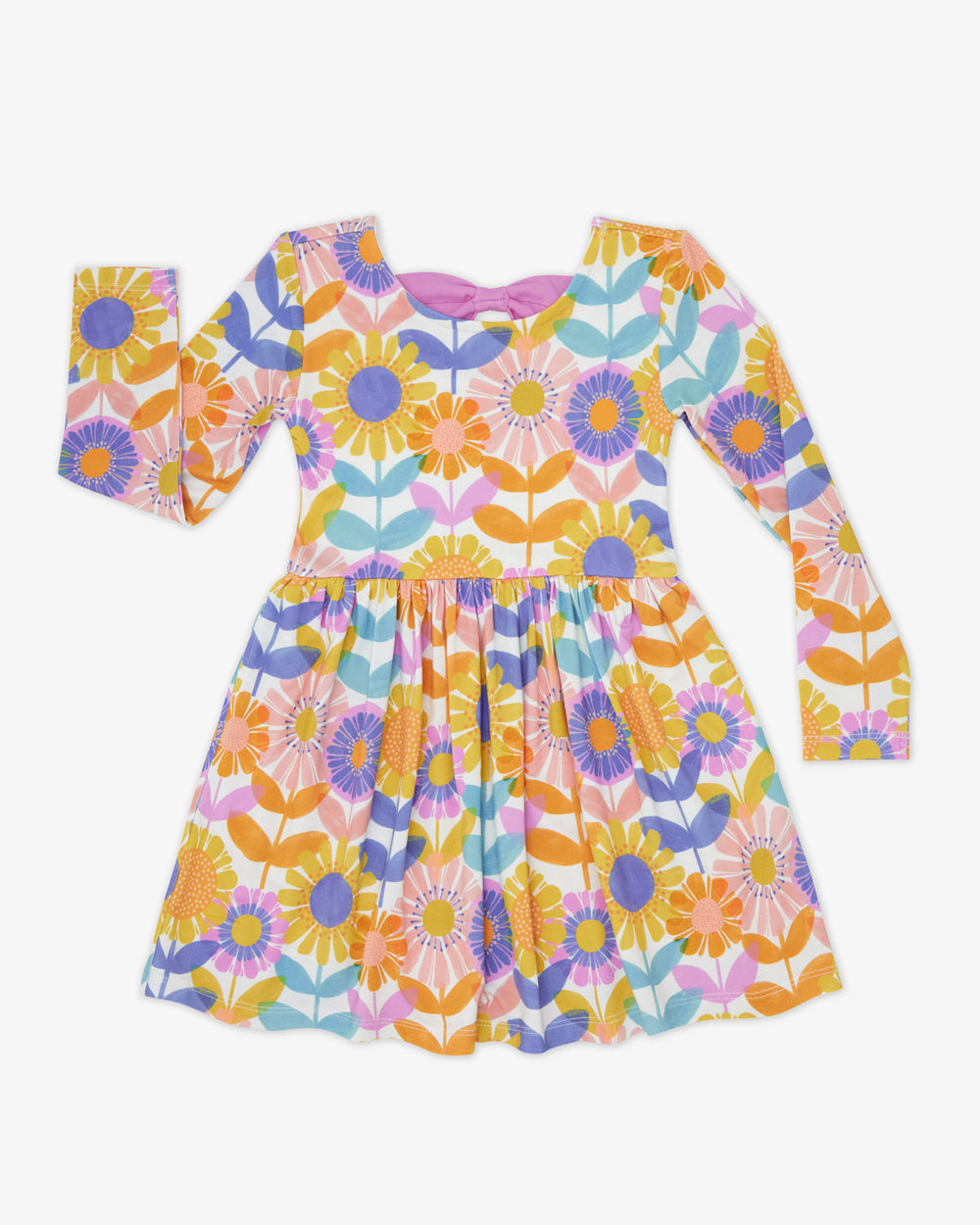 Petal Power Bow Back Skater Dress