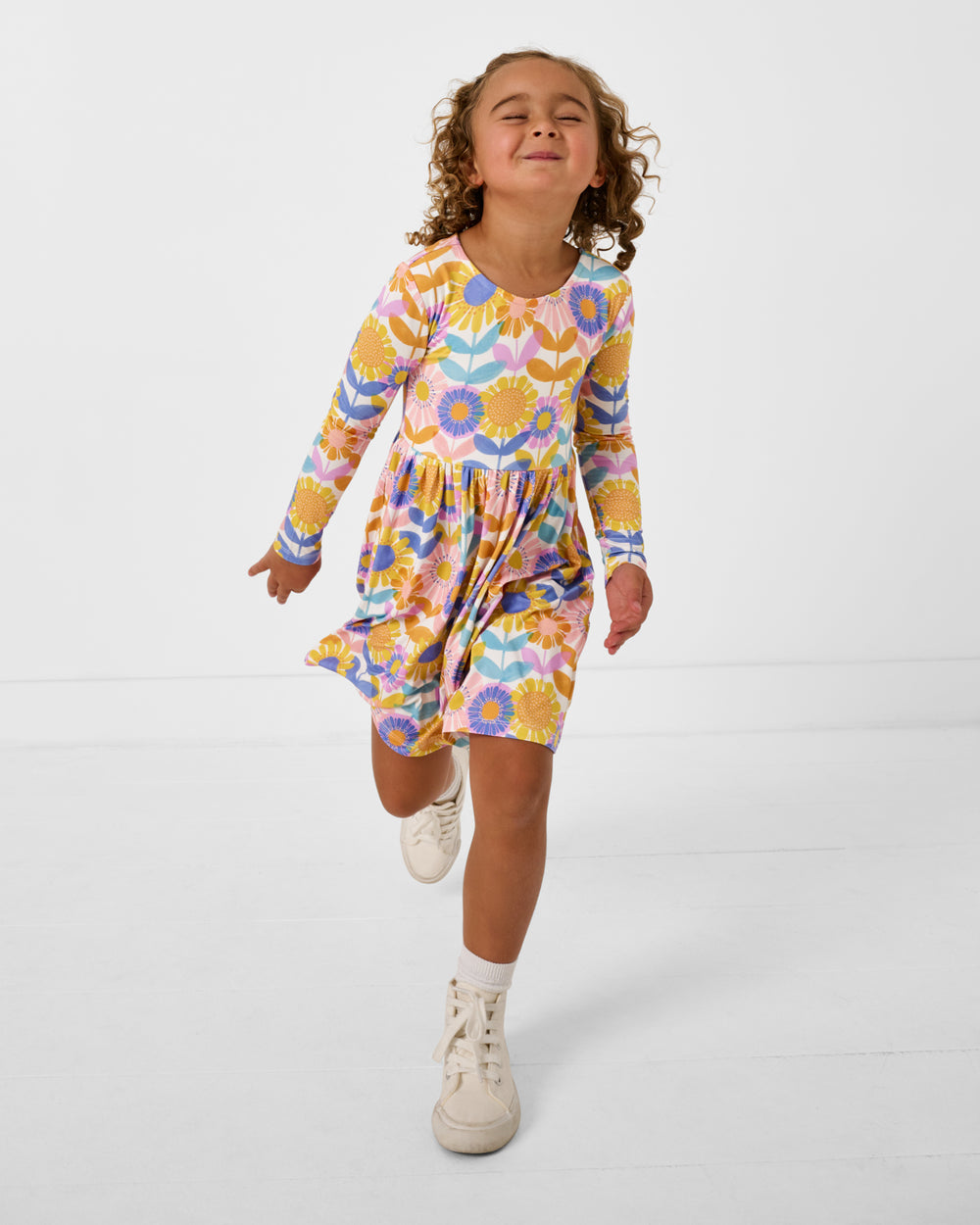 Petal Power Bow Back Skater Dress