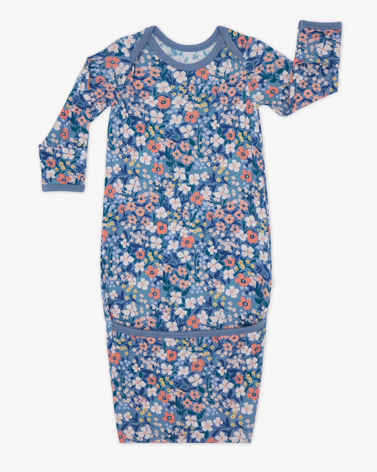 Flat lay of the Petite Petals Infant Gown