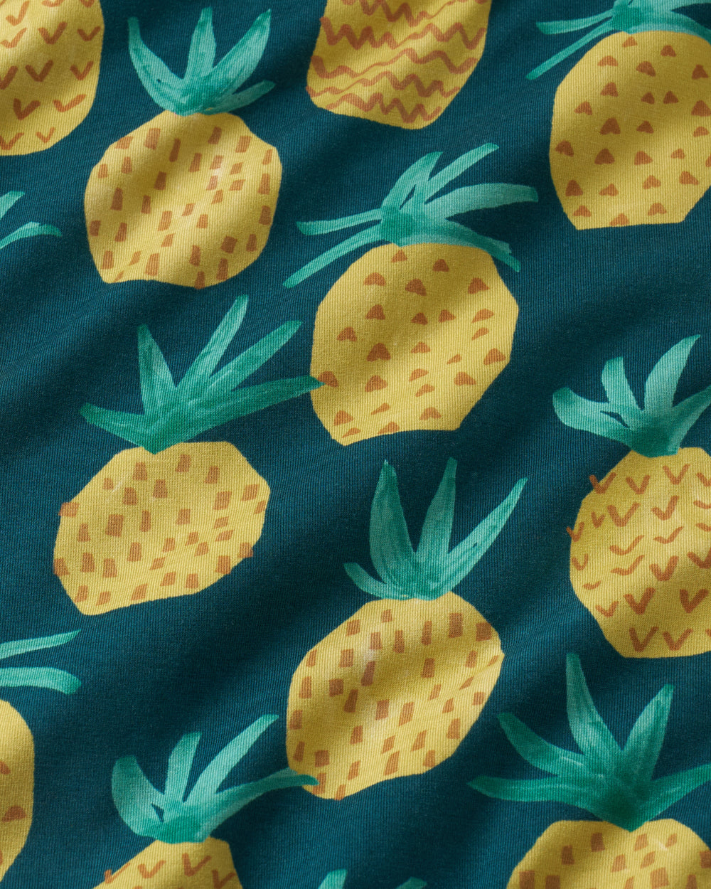 Close up of the Pineapple Grove fabric